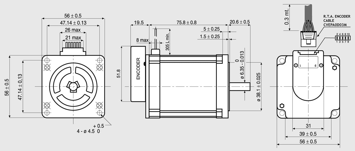 MOT ENC EM 2H2M-04D0