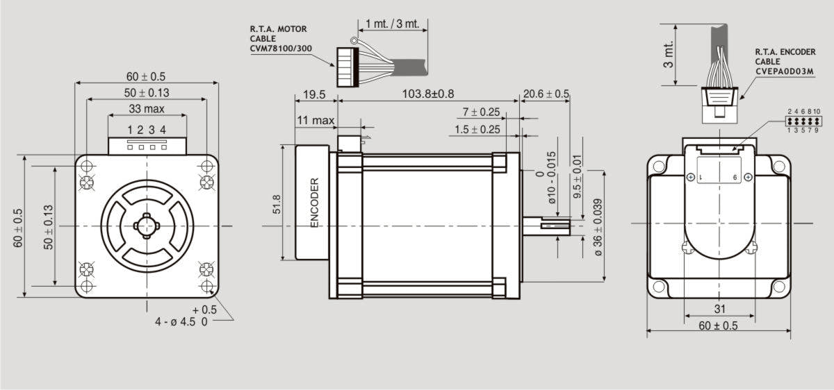 MOT ENC EM 6H3H-04D0